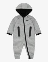 Nike - Nike Tech Fleece Hooded Coveral - Marškinėliai ilgomis rankovėmis - Pilka