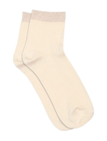 Mp Denmark - Darya Short Socks - Futbolo kojinės iki kulkšnių - Kreminė spalva