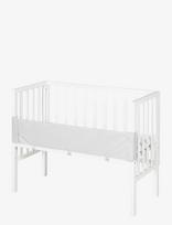 ROBA - Bedside Crib 2 In 1 Incl. Barrier + Mattress - Vaikiškos lovos ir aksesuarai - Balta