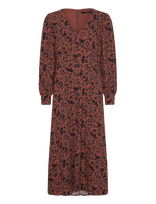 French Connection - Jeanie Brina Crepe Dress - Iki kelių ir midi suknelės - Ruda