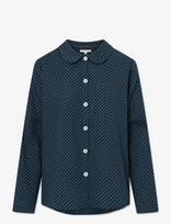 STUDIO FEDER - Petra Shirt - Cotton - Marškinėliai ilgomis rankovėmis - Mėlyna