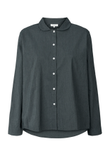 STUDIO FEDER - Petra Shirt - Cotton - Marškinėliai ilgomis rankovėmis - Pilka