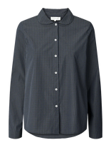 STUDIO FEDER - Petra Shirt - Cotton - Marškinėliai ilgomis rankovėmis - Tamsiai mėlyna