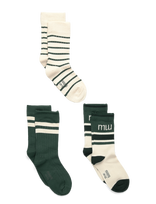 Minipop - Minipop Season Bamboo Socks 3 Pcs - Kojinės - Kreminė spalva