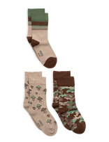 Minipop - Minipop Season Bamboo Socks 3 Pcs - Kojinės - Smėlio