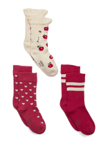 Minipop - Minipop Season Bamboo Socks 3 Pcs - Kojinės - Marga / raštuota