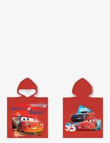 Biler - Poncho Cars 799 -  50X100 Cm - Vonios pončas - Raudona
