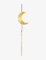 Jane Koenig - Half Moon Earring With Pearl Chain - Kabantys auskarai - Aukso