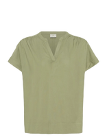 Kaffe - Kamilia Wing Sl Blouse - Marškinėliai trumpomis rankovėmis - Žalia