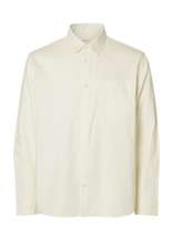 Selected - Slmclaus-Carlo Reg Denim Ls Shirt Noos - Džinsiniai marškiniai - Kreminė spalva