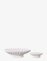 House Nordic - Iben - Candle Holder, Cement, White, Set Of 2 - Žvakidė - Balta