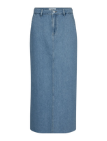 IVY Copenhagen - Ivy-Uta Diss. Maxi Skirt Wash Mid B - Džinsinis sijonas - Mėlyna