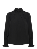 French Connection - Crepe Light High Nk L.s Top - Marškinėliai ilgomis rankovėmis - Juoda