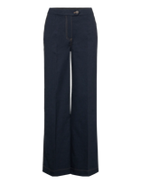 Coster Copenhagen - Petra Pants With Stitches - Petra F - Platūs džinsai - Tamsiai mėlyna