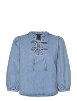 Lindex - Blouse Jossan - Džinsiniai marškiniai - Mėlyna