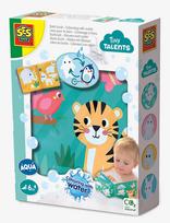SES Creative - Bath Time - Colouring With Water Bath Book - Kūdikių knyga - Marga / raštuota