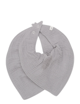 Pippi - Bib Muslin (2-Pack) - Seilinukas - Pilka