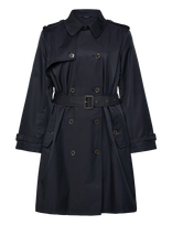 Lauren Women - Double-Breasted Cotton-Blend Trench Coat - Lietpaltis - Tamsiai mėlyna