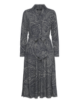 Lauren Ralph Lauren - Paisley Crepe Midi Dress - Iki kelių ir midi suknelės - Tamsiai mėlyna