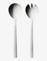 Aida - Raw Cutlery Matte Steel -  2 Pcs Saladset  Giftbox - Salotų serviravimo indas - Sidabro