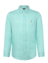 Ralph Lauren Kids - 17/1 Pd Linen V1-Clbdppc-Si-Sps - Ilgarankoviai marškiniai - Mėlyna