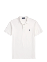 Polo Ralph Lauren - Custom Slim Fit Stretch Mesh Polo Shirt - Marškinėliai trumpomis rankovėmis - Balta