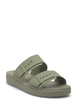 Crocs - Brooklyn Buckle Low Low - Plokščiapadžiai sandalai - Žalia
