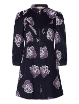 By Ti Mo - Baby Cord Collared Dress - Trumpa suknelė - Tamsiai mėlyna