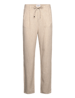 Lindbergh - Linen Woven Striped Pants - Lininės kelnės - Smėlio