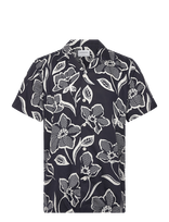 Lindbergh - Aop Lyocell Shirt S/S - Marškiniai trumpomis rankovėmis - Juoda