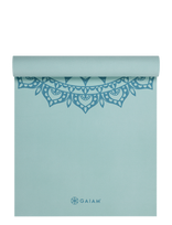 Gaiam - Aquatic Marrakesh 5Mm Classic Printed - Sportiniai jogos kilimėliai ir priedai - Mėlyna