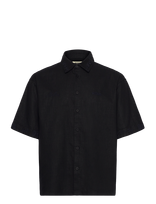 Woodbird - Wbwang Embroid Shirt - Marškiniai trumpomis rankovėmis - Juoda
