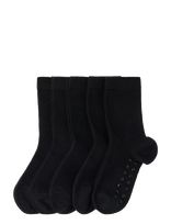 Lindex - Sock 5 P Sb Solid Antislip - Kojinės - Juoda