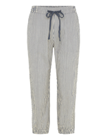 Kaffe - Kanaya Striped Capri Pants - Kapri kelnės - Mėlyna