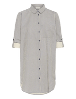 Kaffe - Kanaya Striped Shirt Tunic - Tunika - Juoda