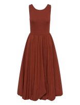 Kaffe - Kakirsten Dress - Ilga suknelė - Ruda