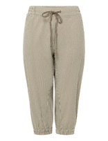 Kaffe Curve - Kcnana Striped Capri Pants - Kapri kelnės - Ruda