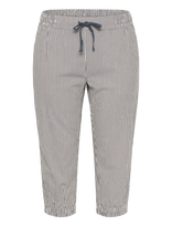 Kaffe Curve - Kcnana Striped Capri Pants - Kapri kelnės - Tamsiai mėlyna