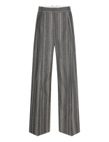 Day Birger Et Mikkelsen - Enzo - Slub Stripe - Plačios kelnės - Juoda