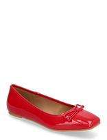 Bianco - Biarose Karré Ballet Flat Faux Leather - Balerinos bateliai - Raudona