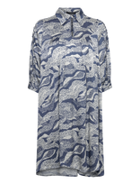 Bruuns Bazaar - Floretbbtamia Dress - Trumpa suknelė - Mėlyna