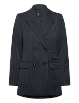 Bruuns Bazaar - Apricotbblinda Blazer - Dvieiliai švarkai - Tamsiai mėlyna