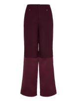 STINE GOYA - 2330 Double Sided Crepe, Structured - Plačios kelnės - Burgundiška splava