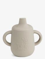 Nuuroo - Aiko Silicone Cup With Sippy Lid - Gertuvė - Kreminė spalva