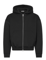 Weekday - Simon Scuba Zip Hoodie - Džemperis - Juoda