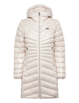 J. Lindeberg - Lara Light Down Parka - Parkų stiliaus paltas - Kreminė spalva