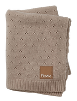 Elodie Details - Pointelle Blanket - Tender Taupe - Kūdikių antklodė - Ruda