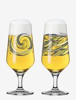 Ritzenhoff - Brauchzeit Ölglas Pils 2-Pak Nr. 3 & 4 - Alaus taurė - Marga / raštuota