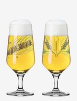 Ritzenhoff - Brauchzeit Ölglas Pils 2-Pak Nr. 5 & 6 - Alaus taurė - Marga / raštuota