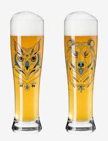 Ritzenhoff - Brauchzeit Olieglas Hvede 2-Stk. Nr.: 1 & 2 - Alaus taurė - Marga / raštuota
